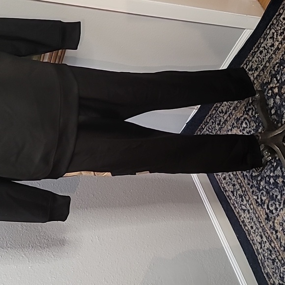 INC black and metallic gold track suit pants and jacket size large - Picture 10 of 16